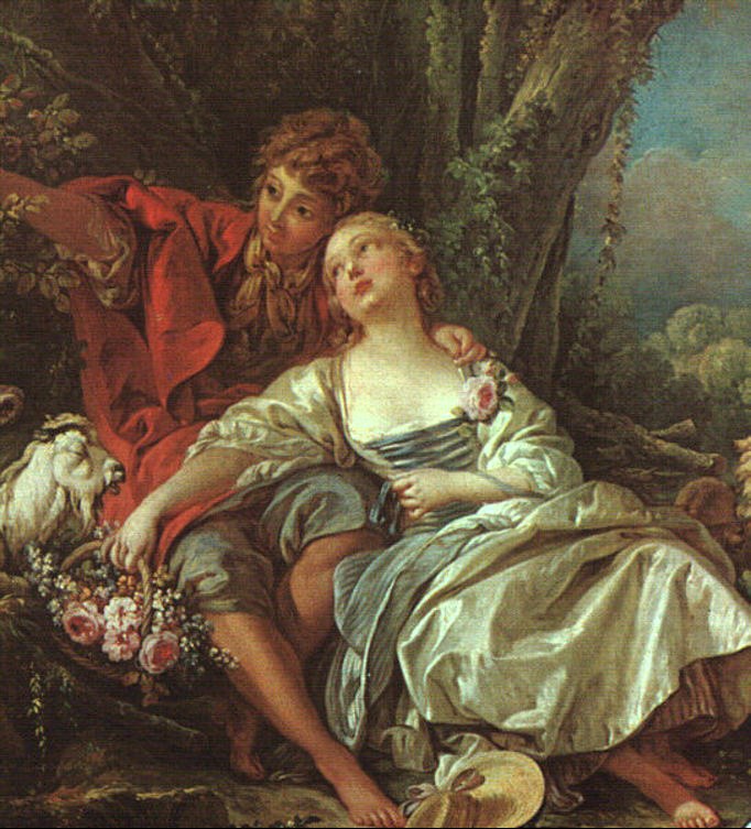 Francois Boucher Pastorale detail